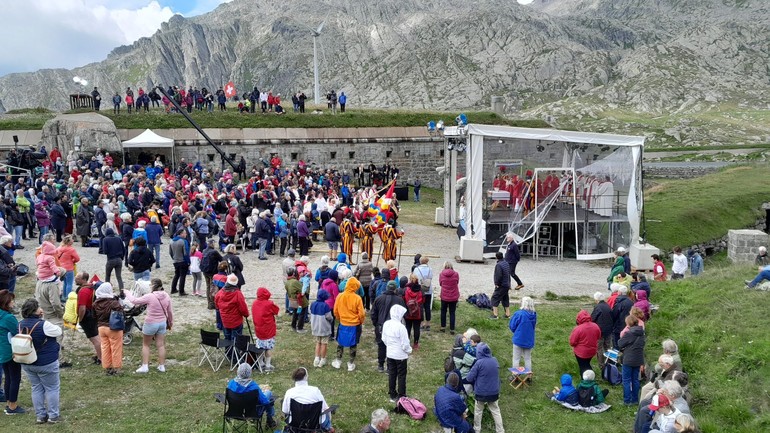 Extraits des messes du 1er août au col du St-Gothard des années précédentes | ©Bruno Boccaletti (RSI)