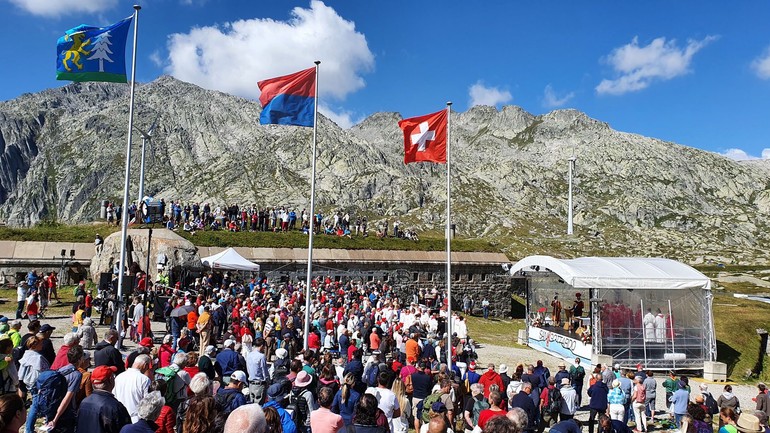 Extraits des messes du 1er août au col du St-Gothard des années précédentes. / ©Bruno Boccaletti (RSI)