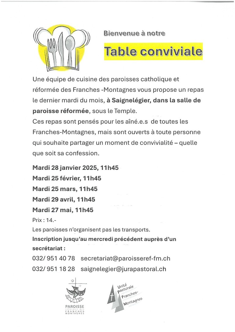 Table conviviale