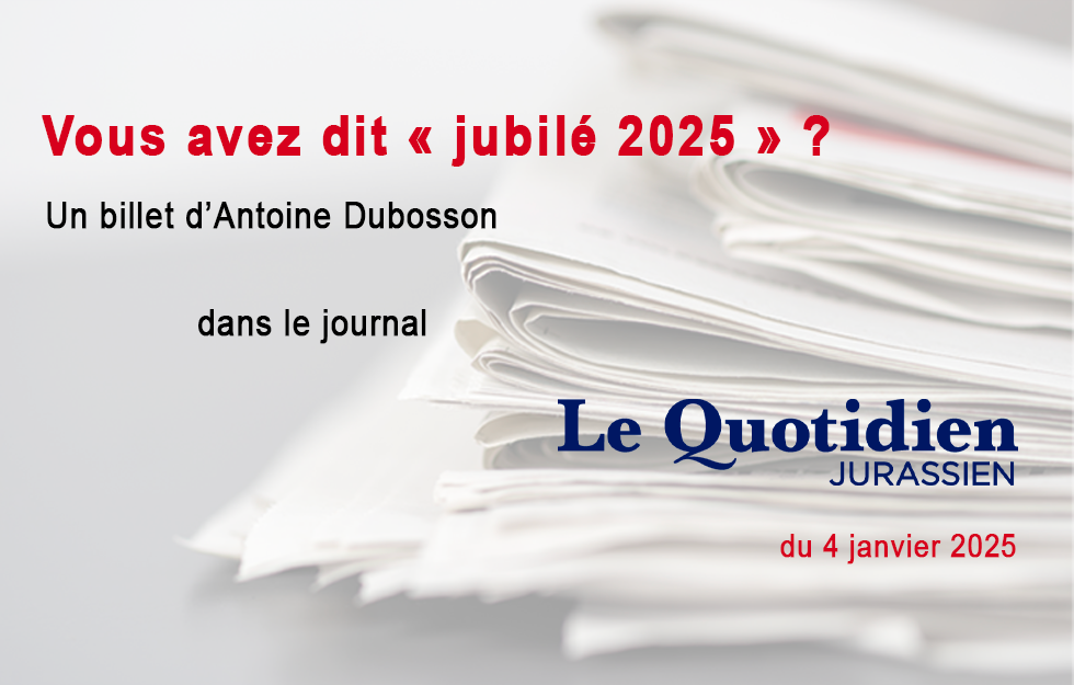 Le billet d'Antoine Dubosson, LQJ 04.01.2025