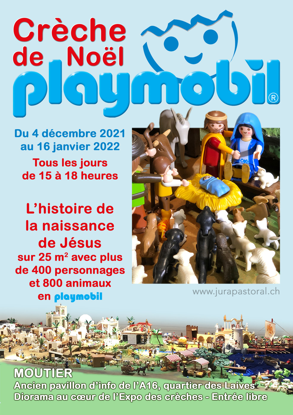 Crèche de Noël: les Playmobil de la Nativité se déplacent d'Orsières à  Moutier